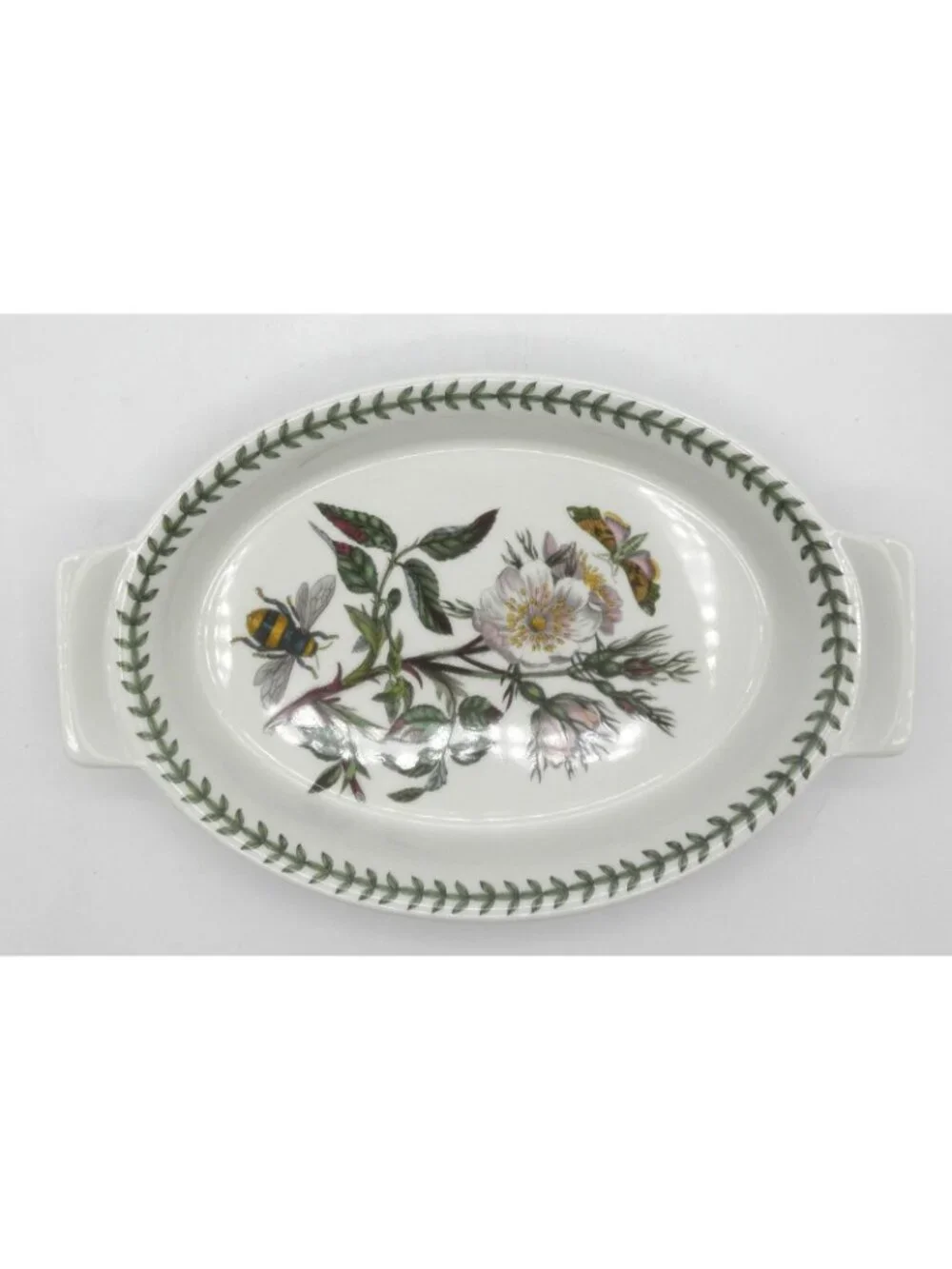Portmeirion Botanic Garden 10 Inch Oval Handled Gratin Dish Baker PRTBOG